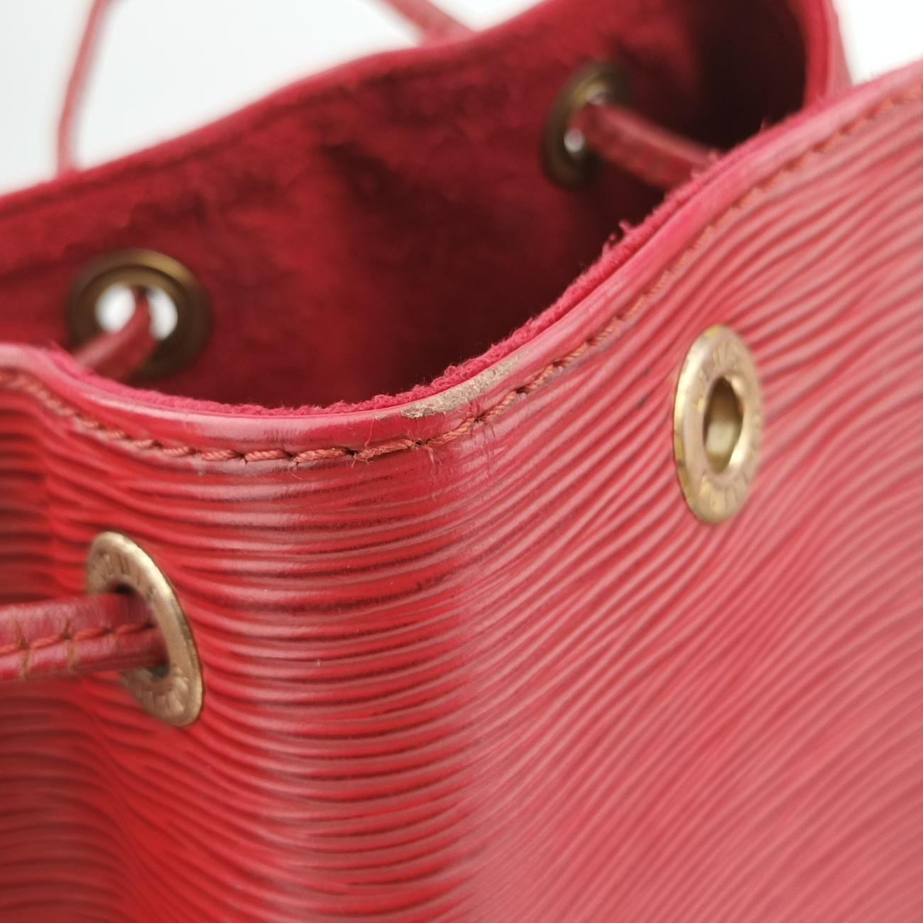 Pre-owned Louis Vuitton Noé Castilian Red Epi M44007 shoulderbag | stylenewstar