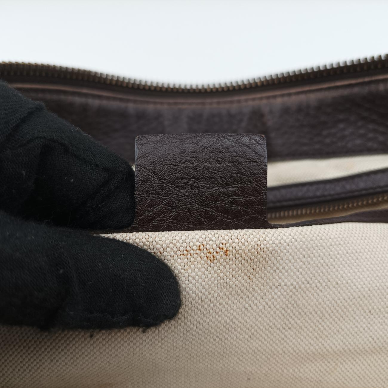 Pre-owned Gucci Diamante Brown canvas 251831 shoulderbag | stylenewstar