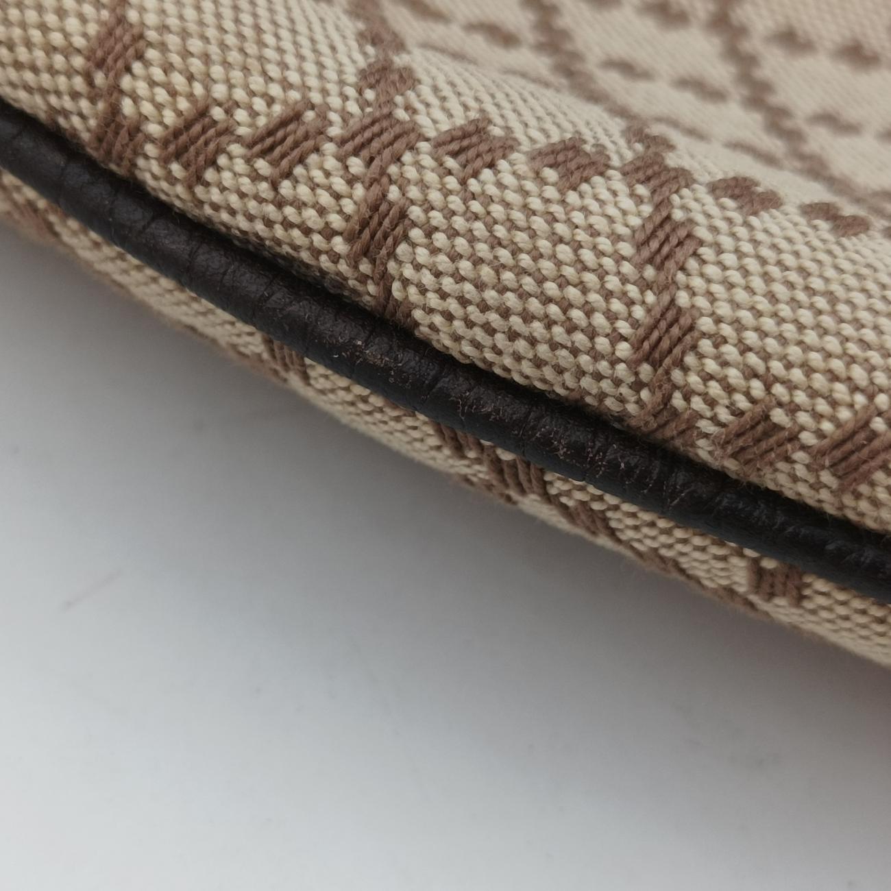 Pre-owned Gucci Diamante Brown canvas 251831 shoulderbag | stylenewstar