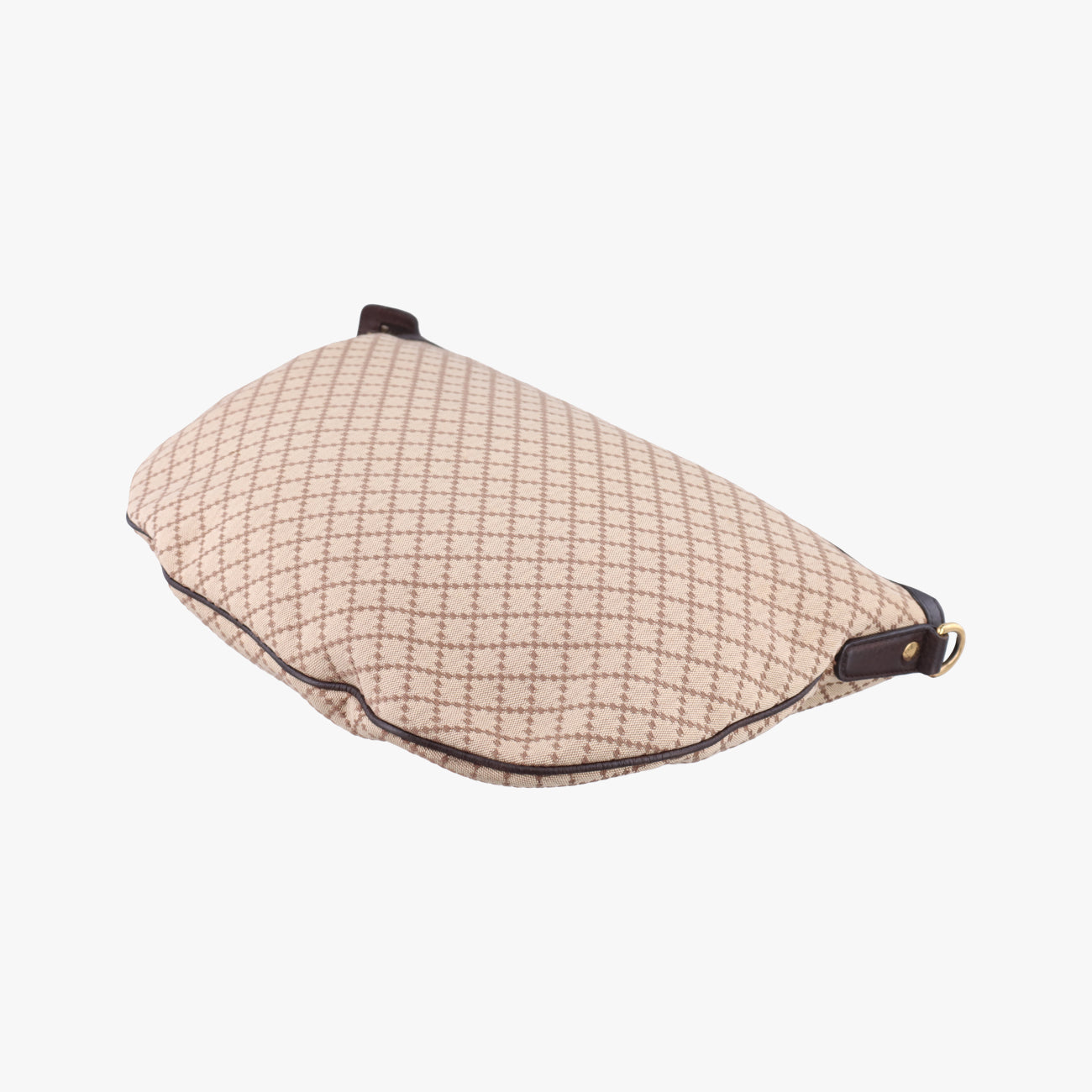 Pre-owned Gucci Diamante Brown canvas 251831 shoulderbag | stylenewstar