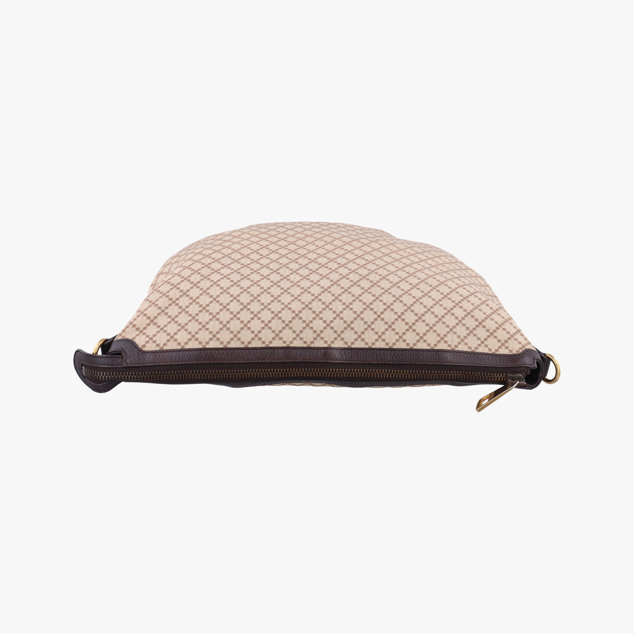 Pre-owned Gucci Diamante Brown canvas 251831 shoulderbag | stylenewstar