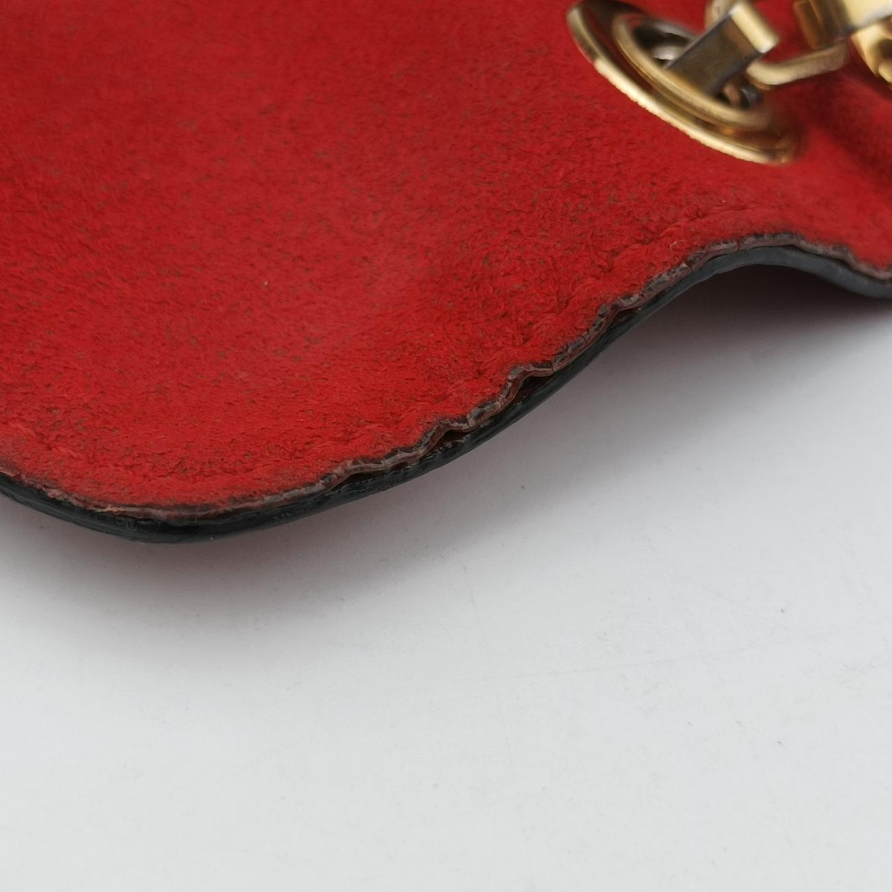 Pre-owned Louis Vuitton PALLAS Chain Brown×CERISE Monogram Canvas×calf leather M41201 shoulderbag | stylenewstar