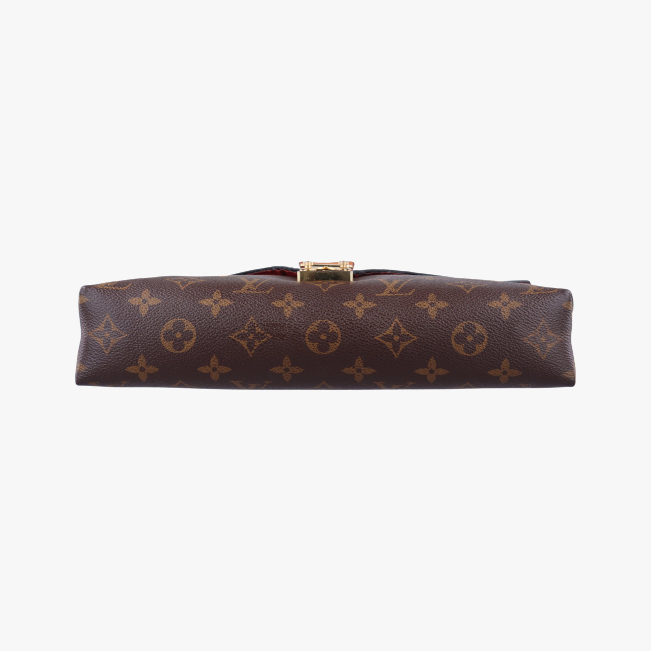 Pre-owned Louis Vuitton PALLAS Chain Brown×CERISE Monogram Canvas×calf leather M41201 shoulderbag | stylenewstar