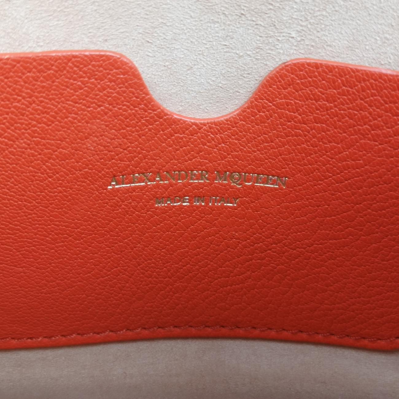 Secondhand Alexander McQueen Box Orange Leather  shoulderbag | stylenewstar
