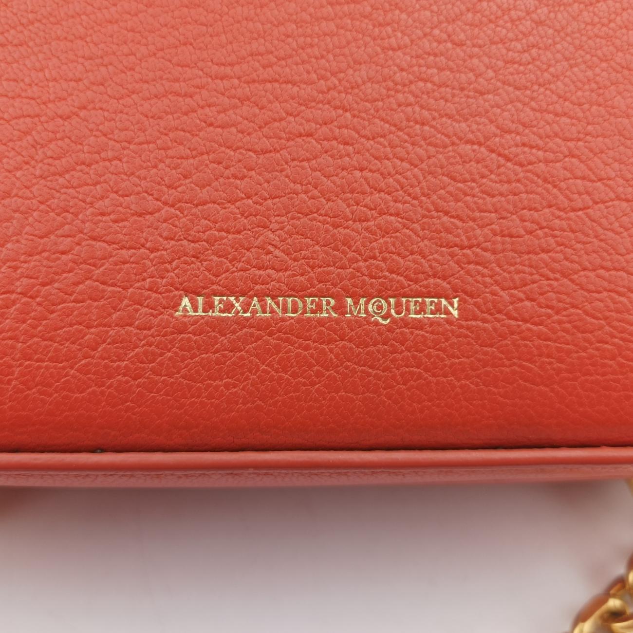 Secondhand Alexander McQueen Box Orange Leather  shoulderbag | stylenewstar