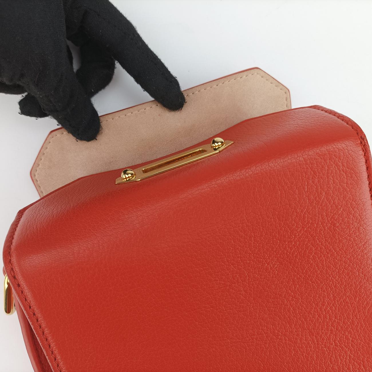 Secondhand Alexander McQueen Box Orange Leather  shoulderbag | stylenewstar