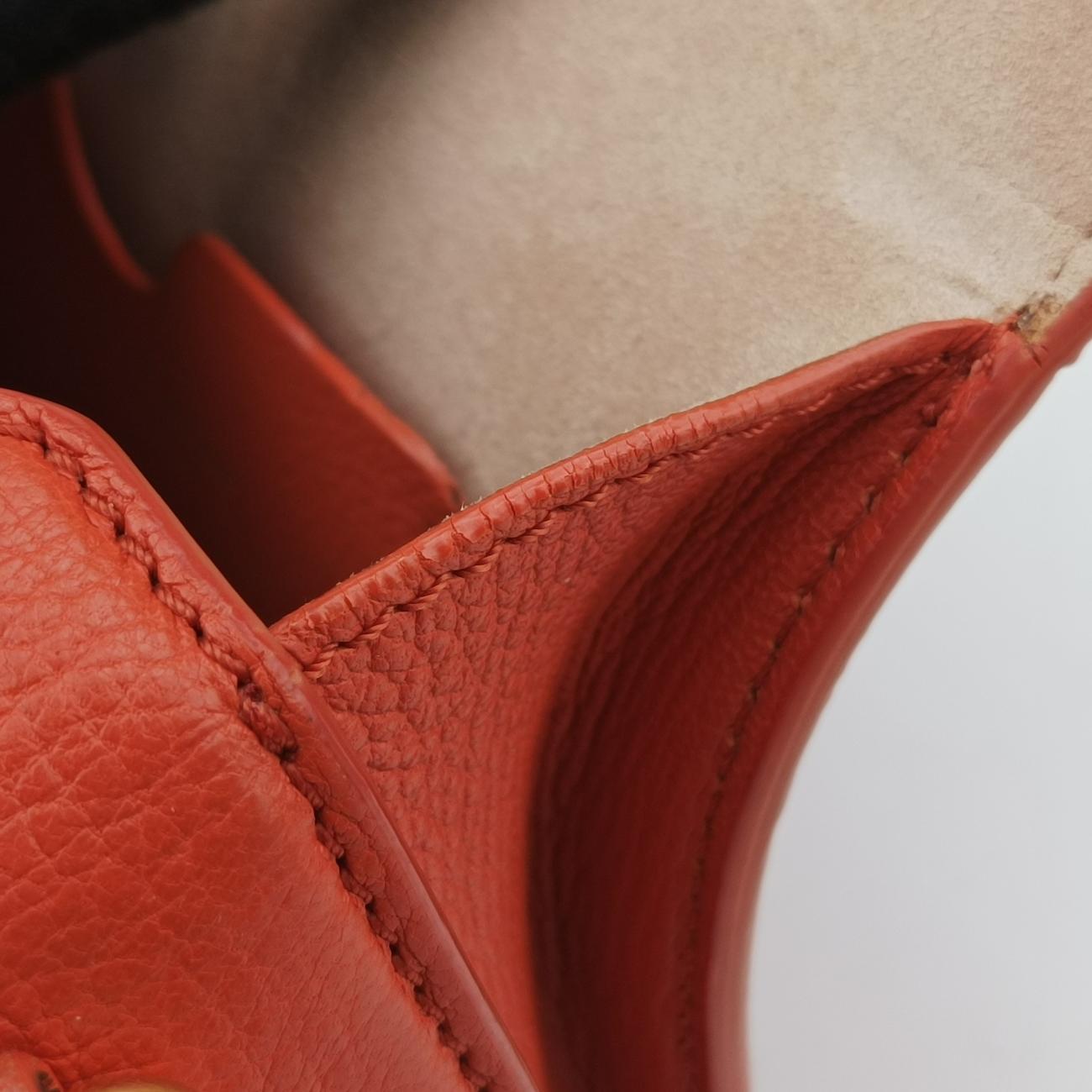 Secondhand Alexander McQueen Box Orange Leather  shoulderbag | stylenewstar