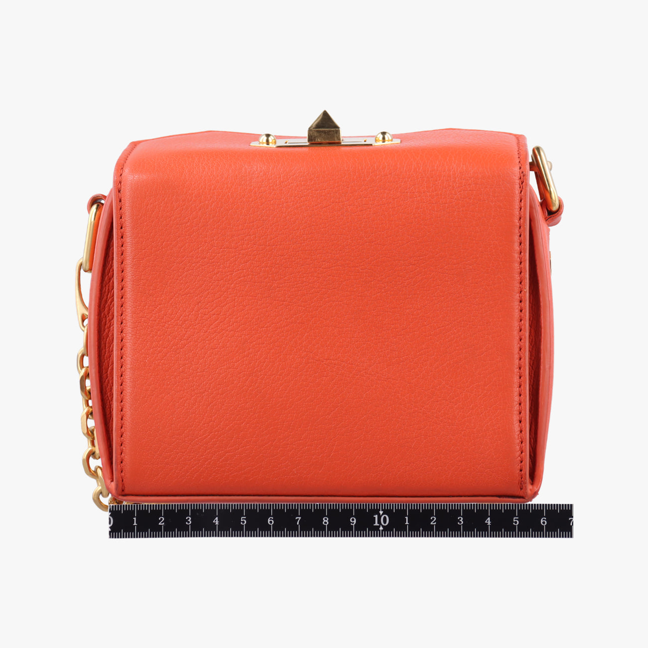 Secondhand Alexander McQueen Box Orange Leather  shoulderbag | stylenewstar