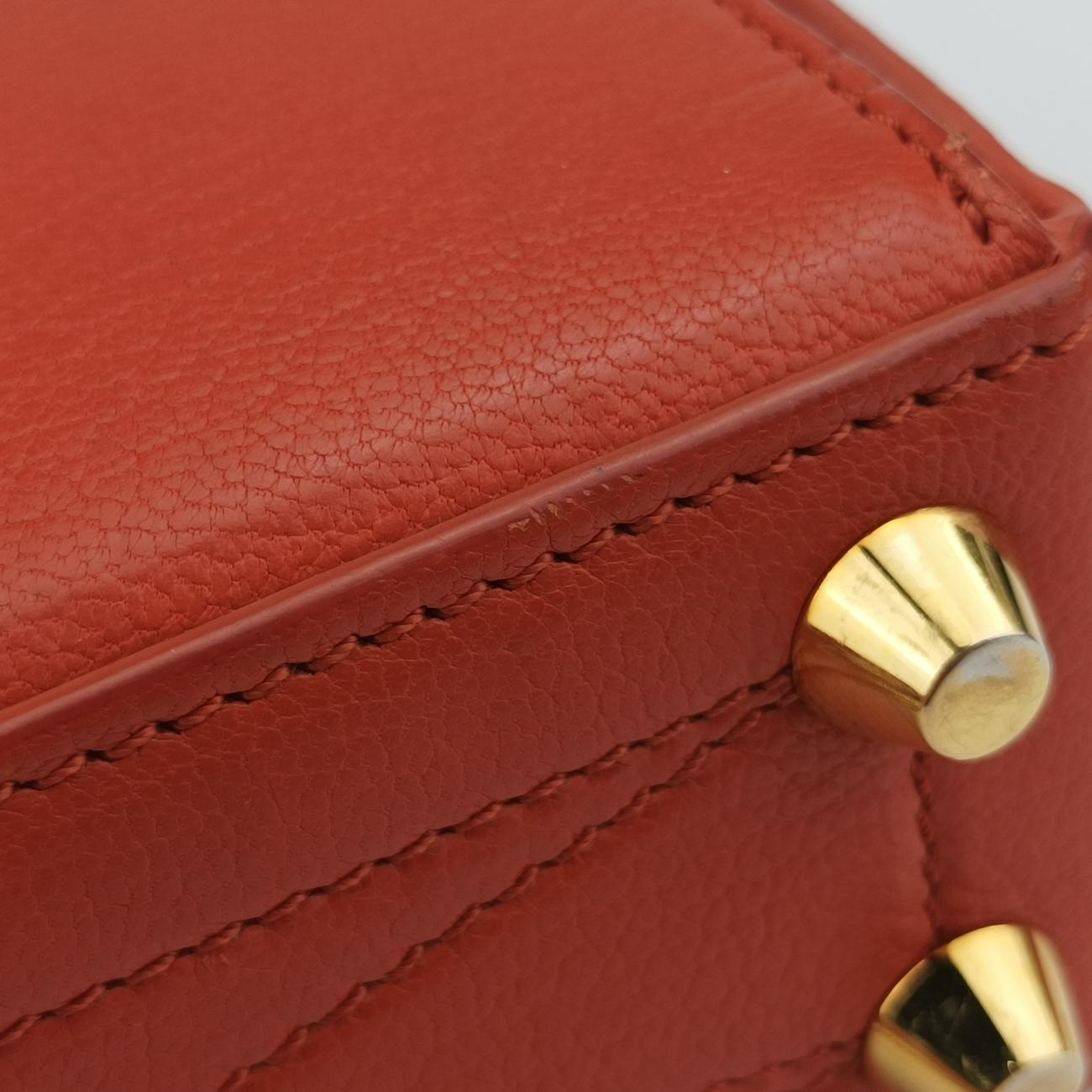 Secondhand Alexander McQueen Box Orange Leather  shoulderbag | stylenewstar