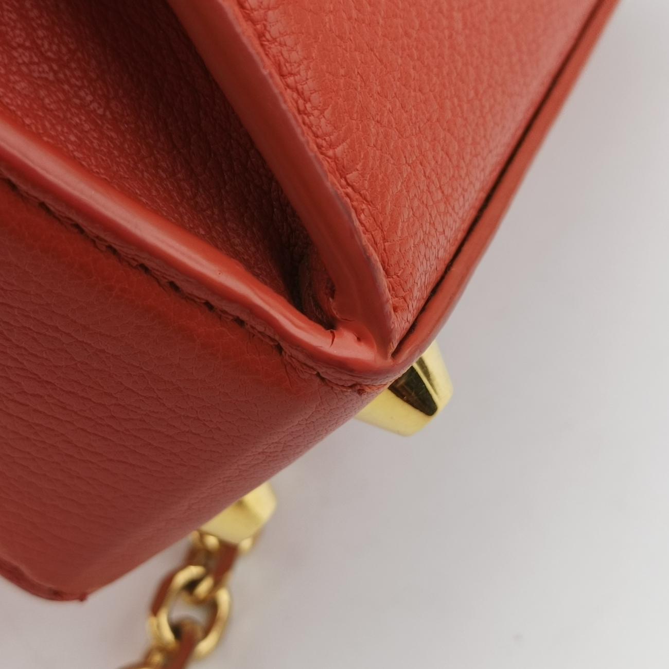 Secondhand Alexander McQueen Box Orange Leather  shoulderbag | stylenewstar