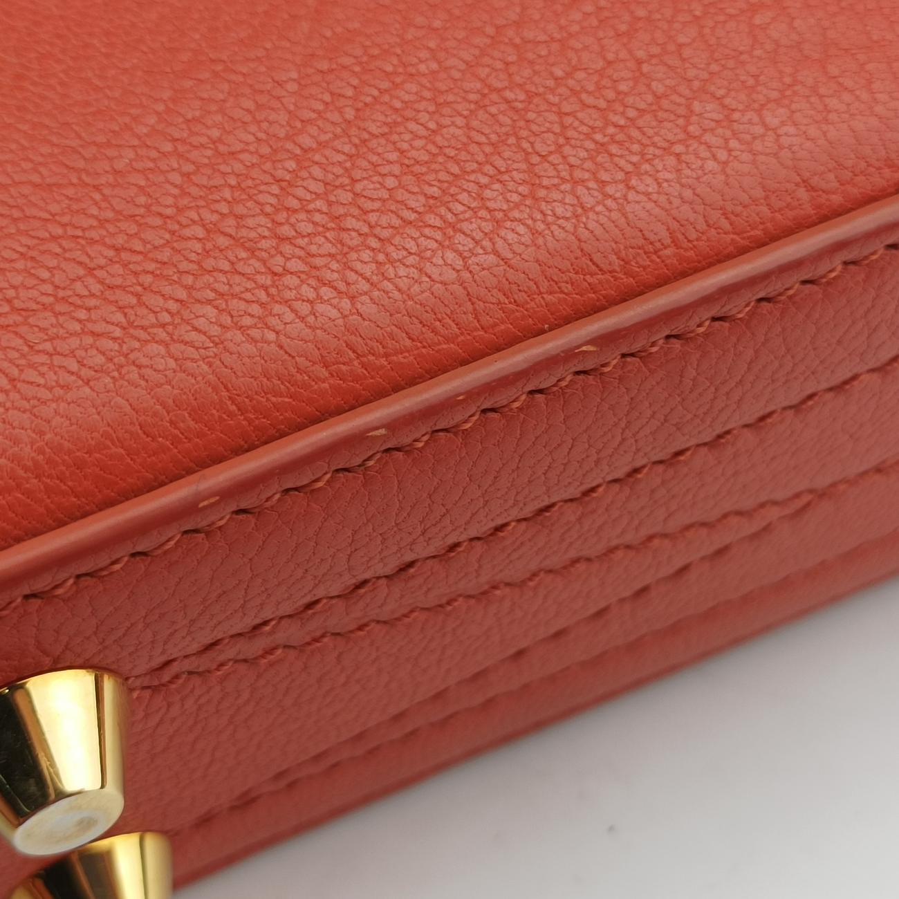 Secondhand Alexander McQueen Box Orange Leather  shoulderbag | stylenewstar