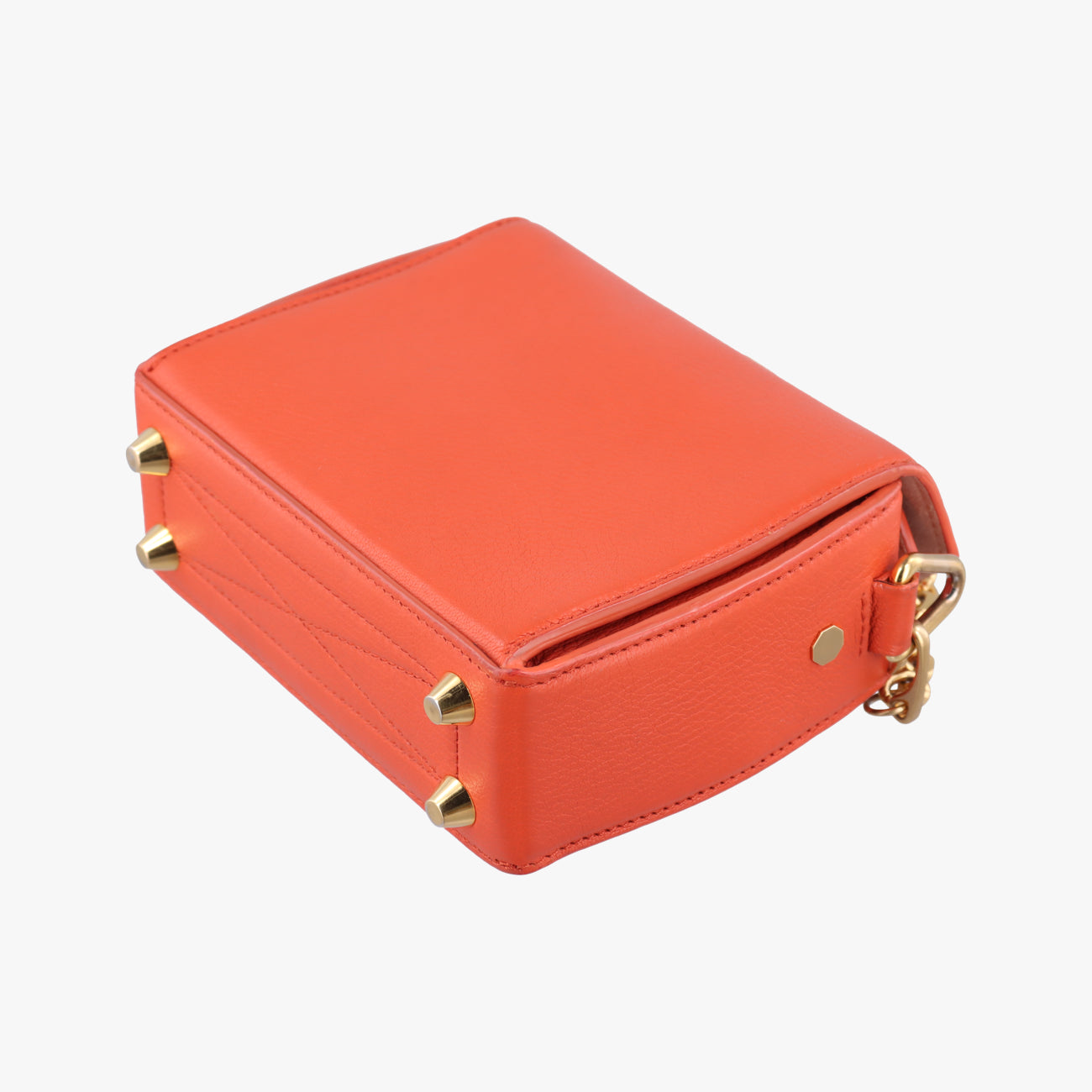 Secondhand Alexander McQueen Box Orange Leather  shoulderbag | stylenewstar