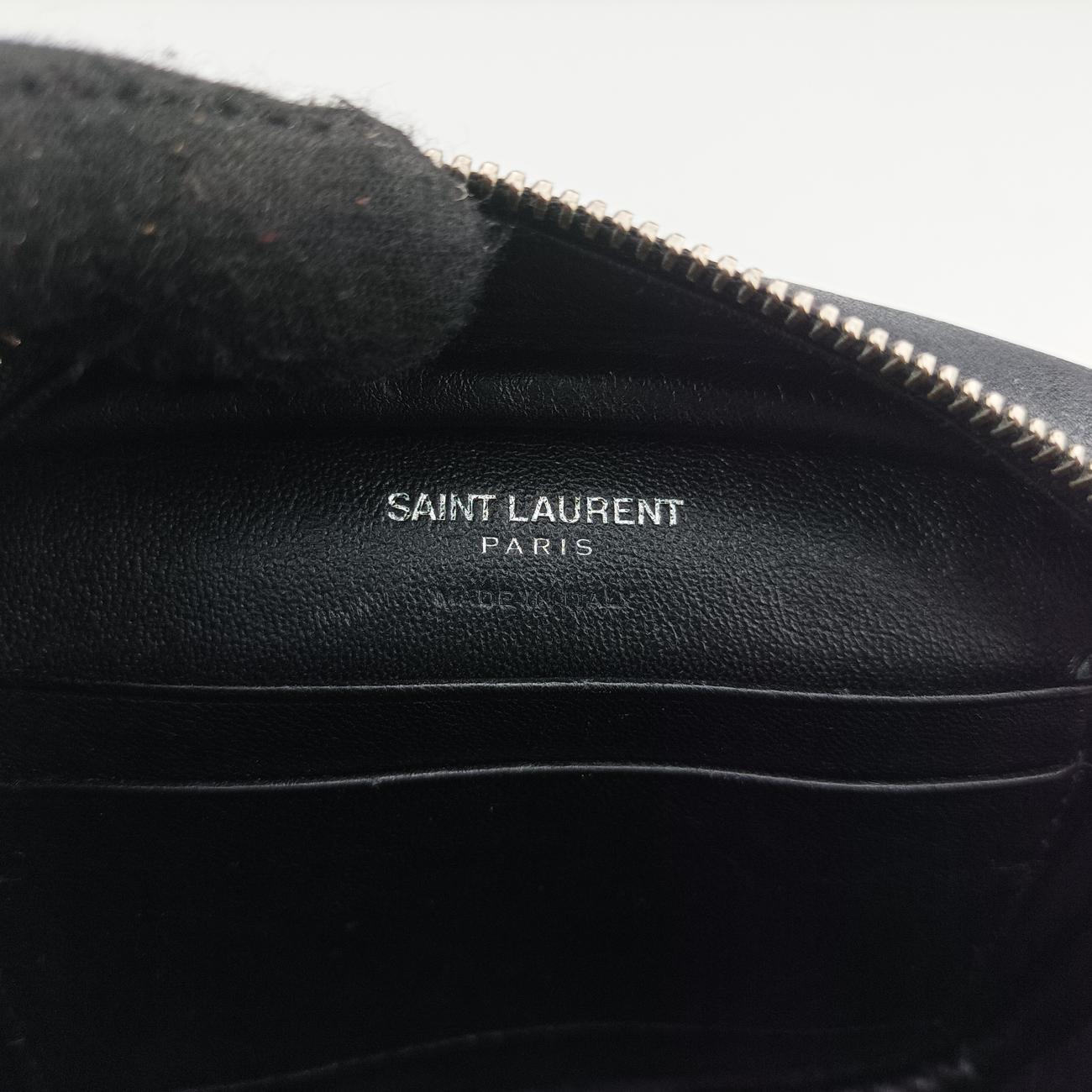 Pre-owned Yves Saint Laurent Monogram Blogger Black Leather 425317 shoulderbag | stylenewstar