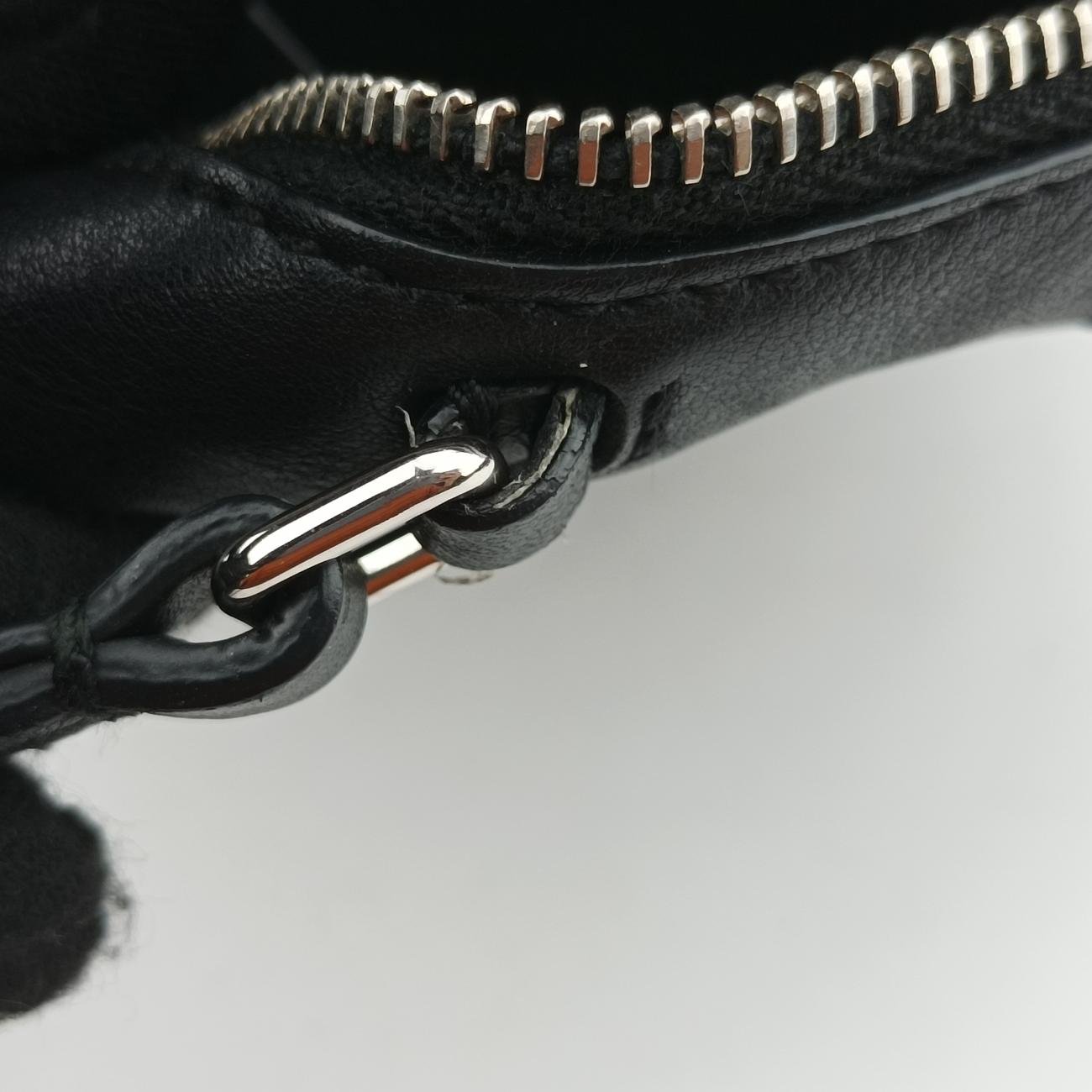 Pre-owned Yves Saint Laurent Monogram Blogger Black Leather 425317 shoulderbag | stylenewstar