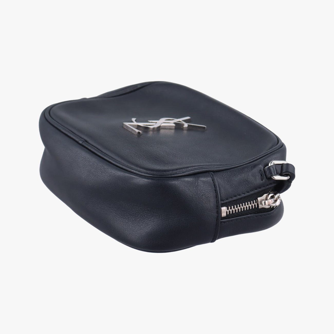 Pre-owned Yves Saint Laurent Monogram Blogger Black Leather 425317 shoulderbag | stylenewstar