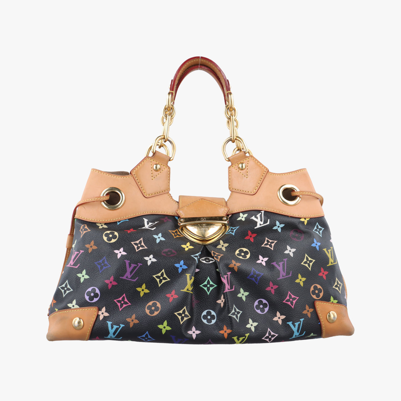 Pre-owned Louis Vuitton URSULA Noir Monogram Multicolor M40124 handbag | stylenewstar