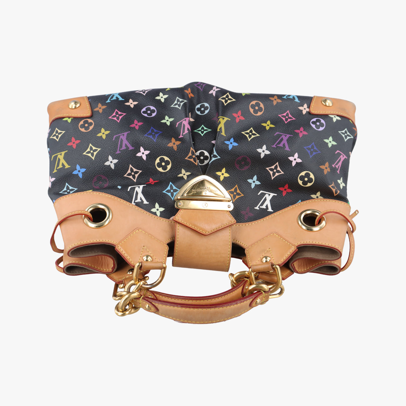 Pre-owned Louis Vuitton URSULA Noir Monogram Multicolor M40124 handbag | stylenewstar