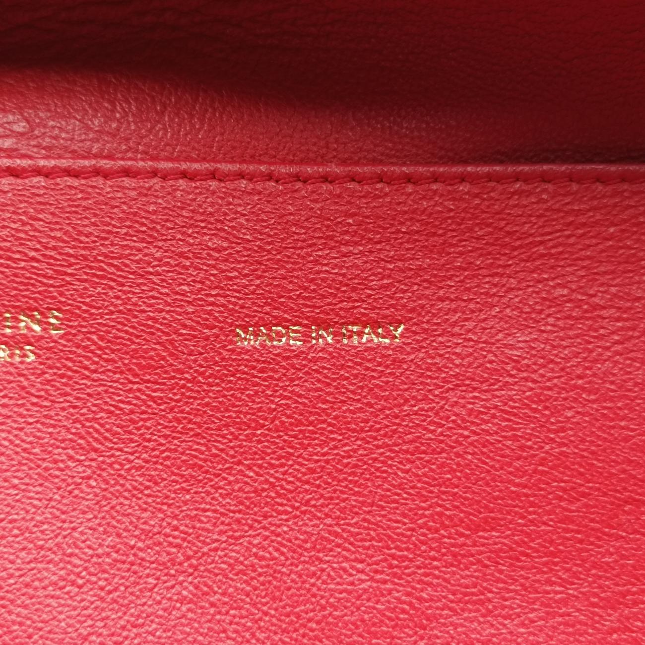 Pre-owned Celine Trapèze orange Snakeskin × suede  shoulderbag | stylenewstar