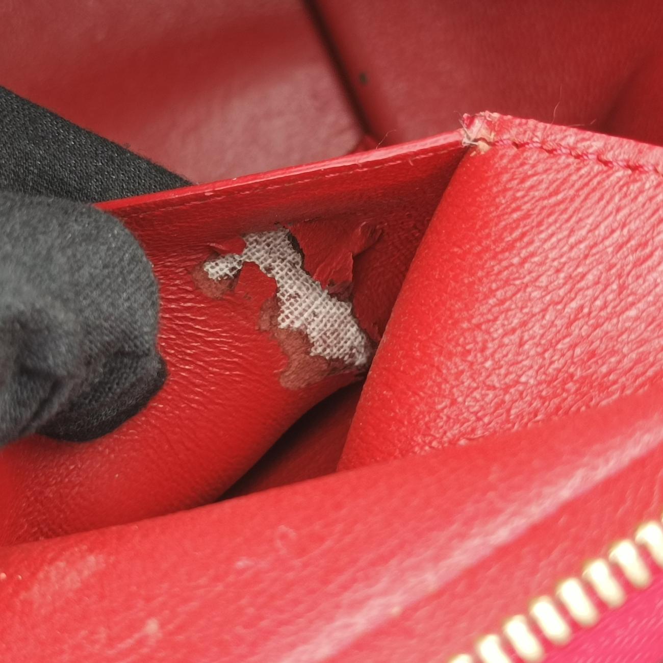 Pre-owned Celine Trapèze orange Snakeskin × suede  shoulderbag | stylenewstar