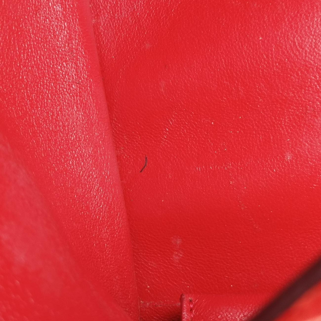 Pre-owned Celine Trapèze orange Snakeskin × suede  shoulderbag | stylenewstar