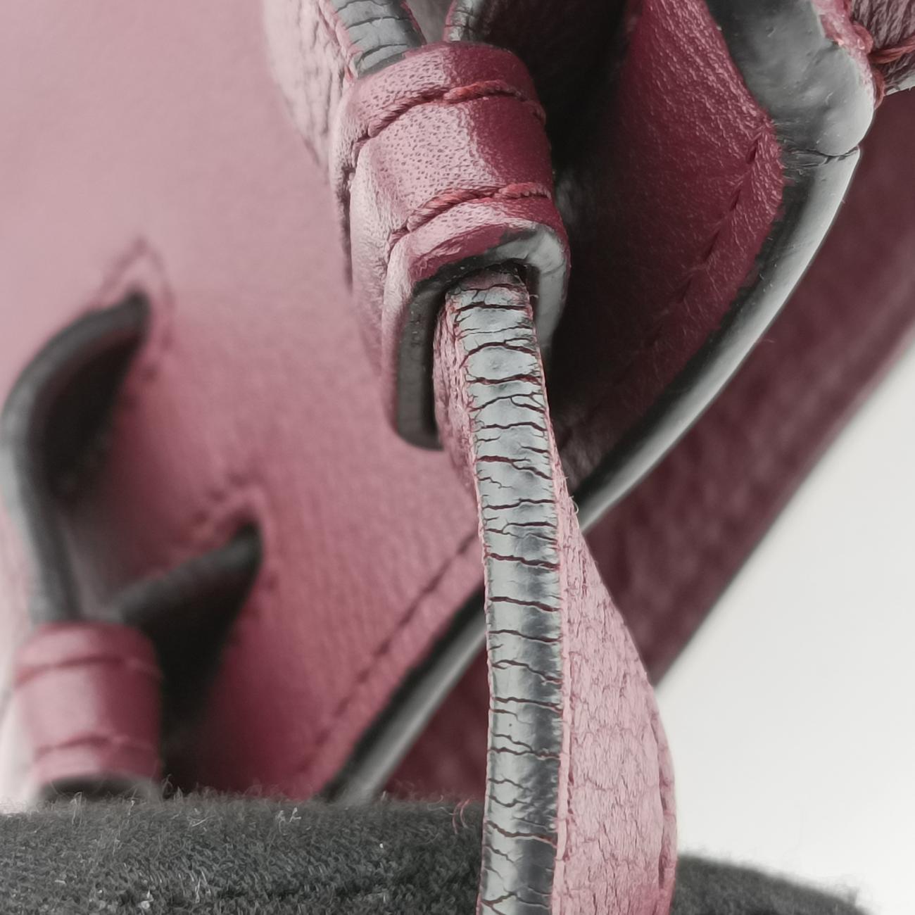 Pre-owned Loewe hammock Red×burgundy leather  shoulderbag | stylenewstar