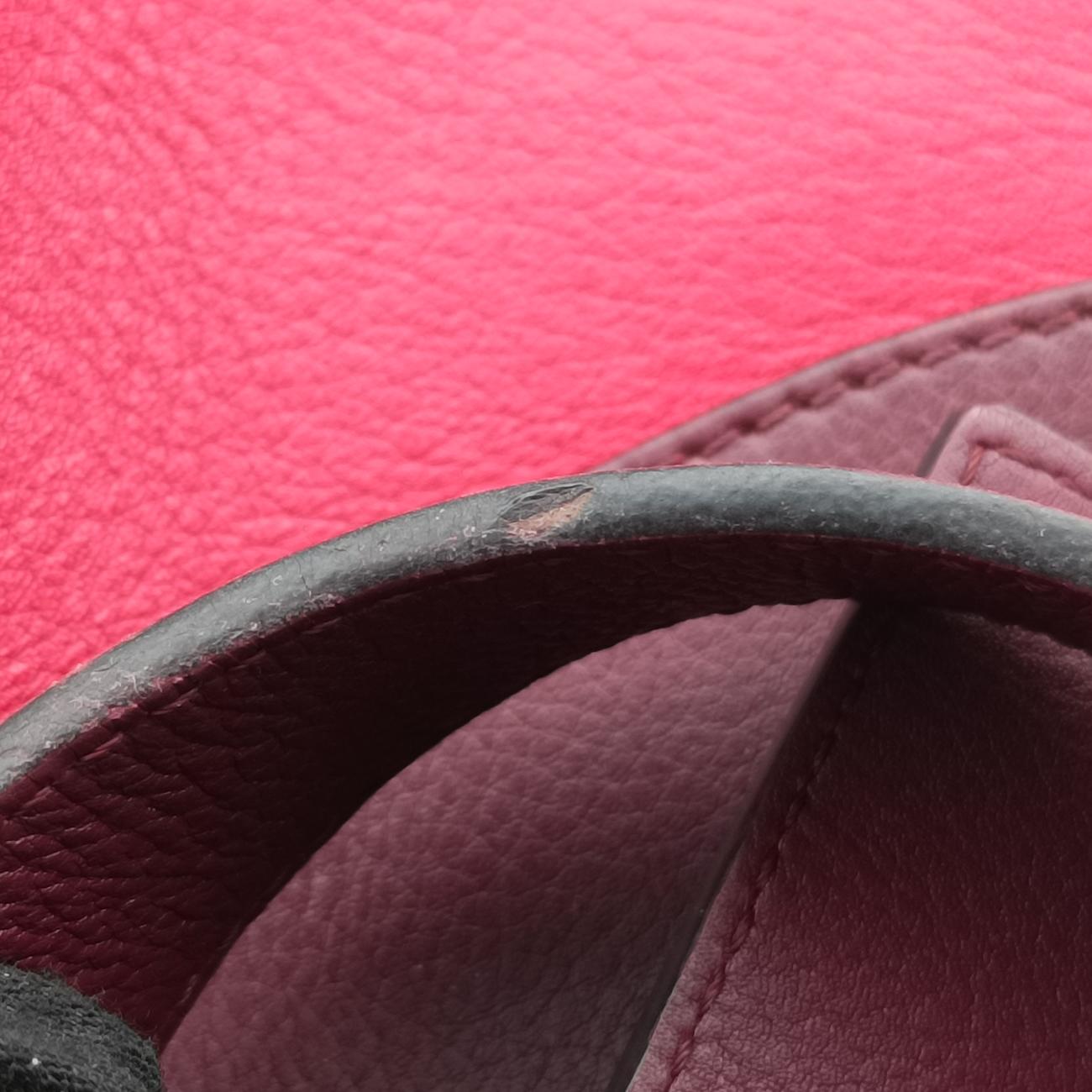 Pre-owned Loewe hammock Red×burgundy leather  shoulderbag | stylenewstar