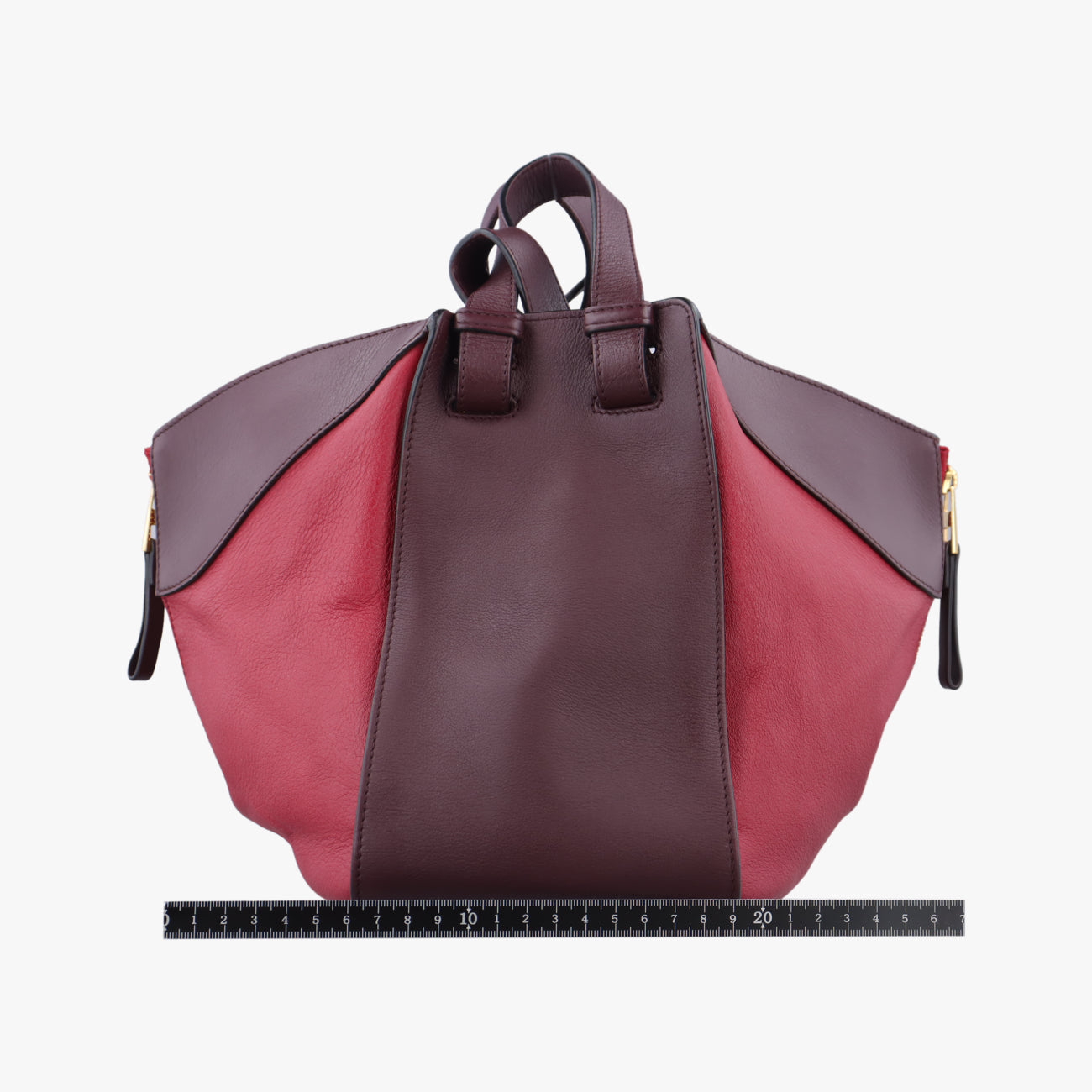 Pre-owned Loewe hammock Red×burgundy leather  shoulderbag | stylenewstar