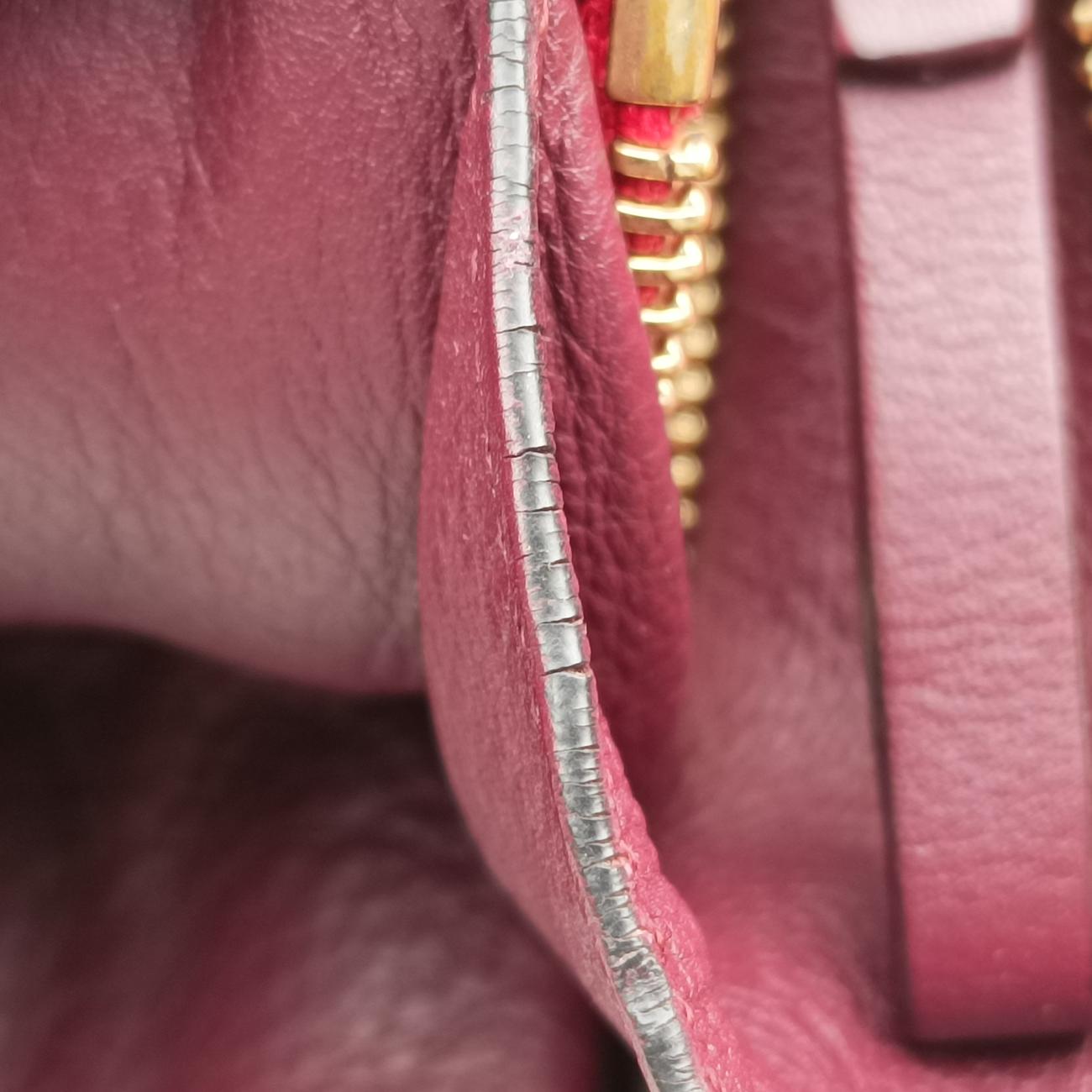 Pre-owned Loewe hammock Red×burgundy leather  shoulderbag | stylenewstar