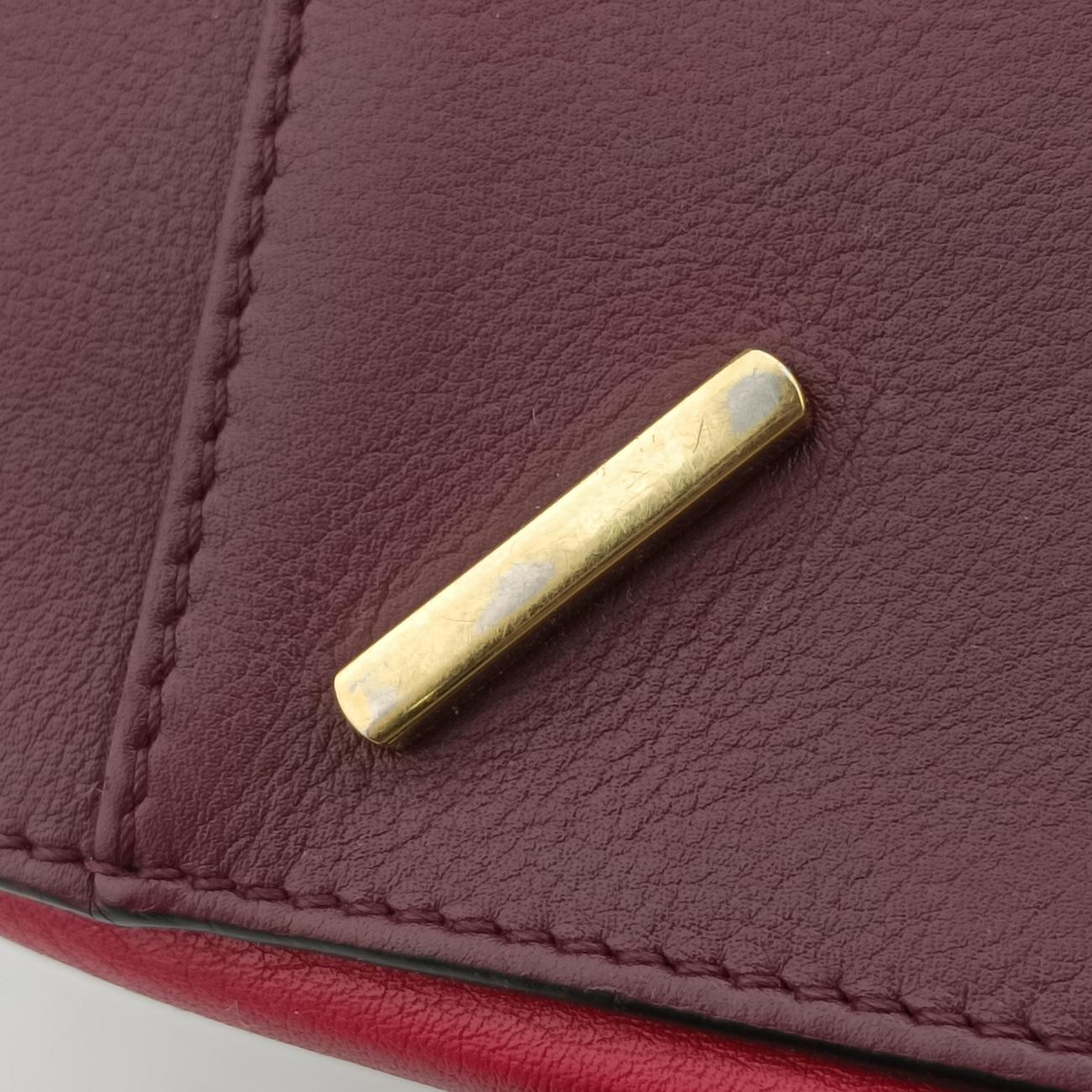 Pre-owned Loewe hammock Red×burgundy leather  shoulderbag | stylenewstar