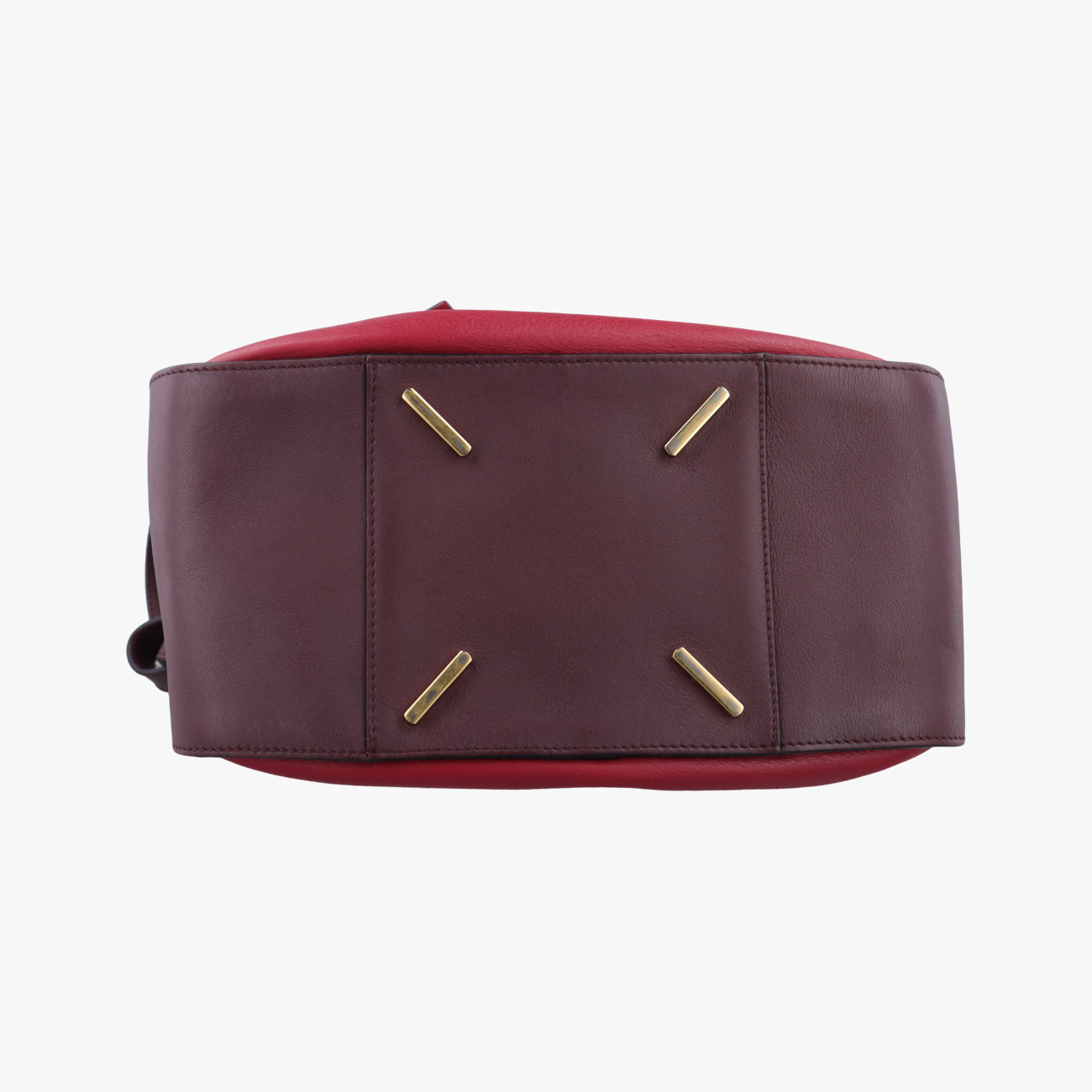 Pre-owned Loewe hammock Red×burgundy leather  shoulderbag | stylenewstar