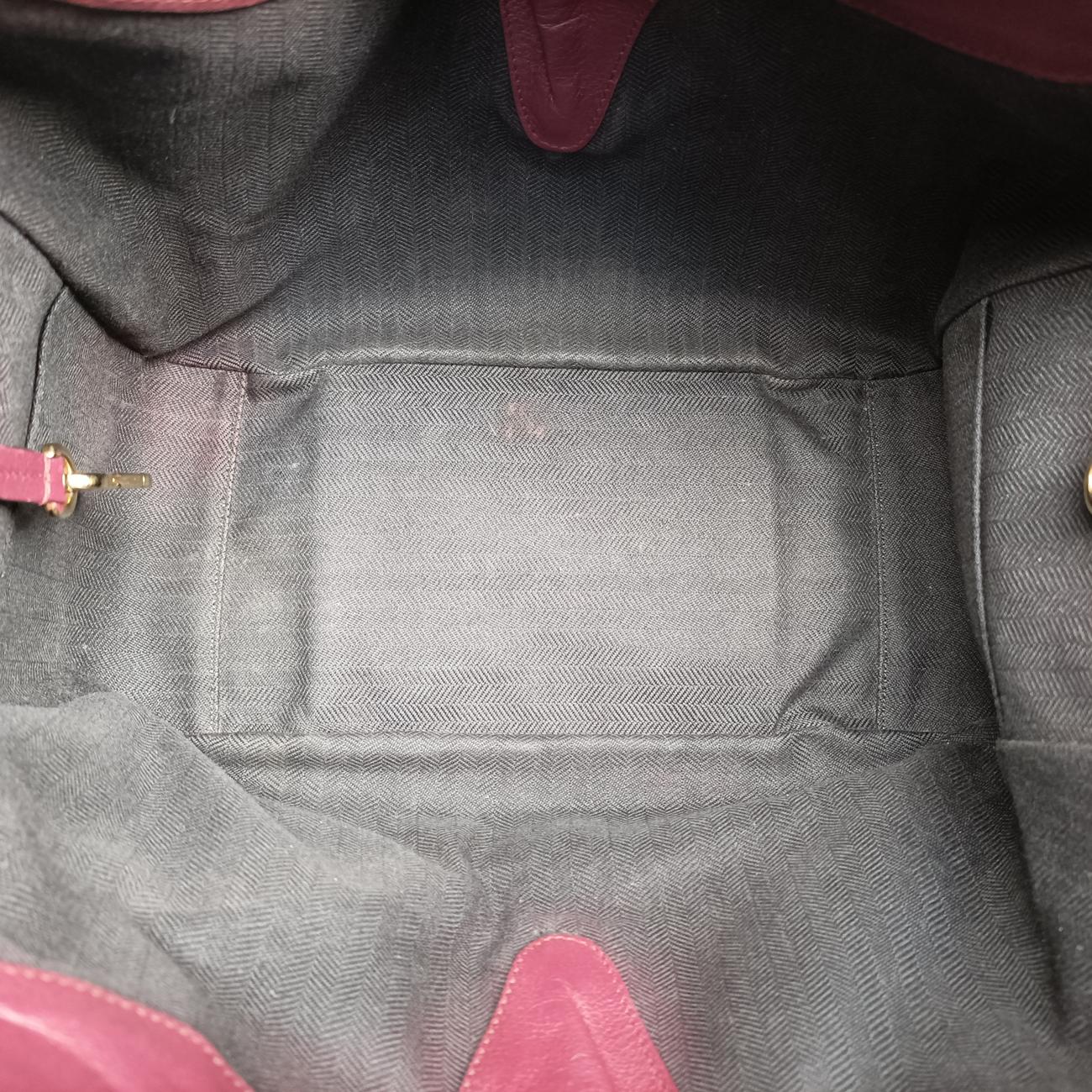 Pre-owned Loewe hammock Red×burgundy leather  shoulderbag | stylenewstar