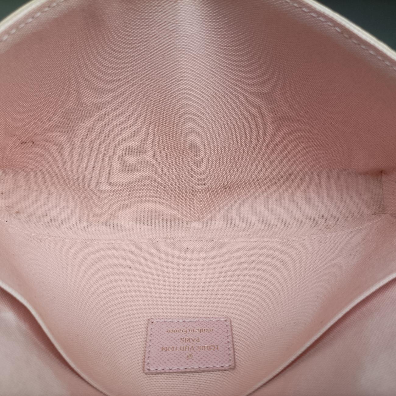 Pre-owned Louis Vuitton Pochette FéLICIE Azur Damier Canvas N63106 shoulderbag | stylenewstar