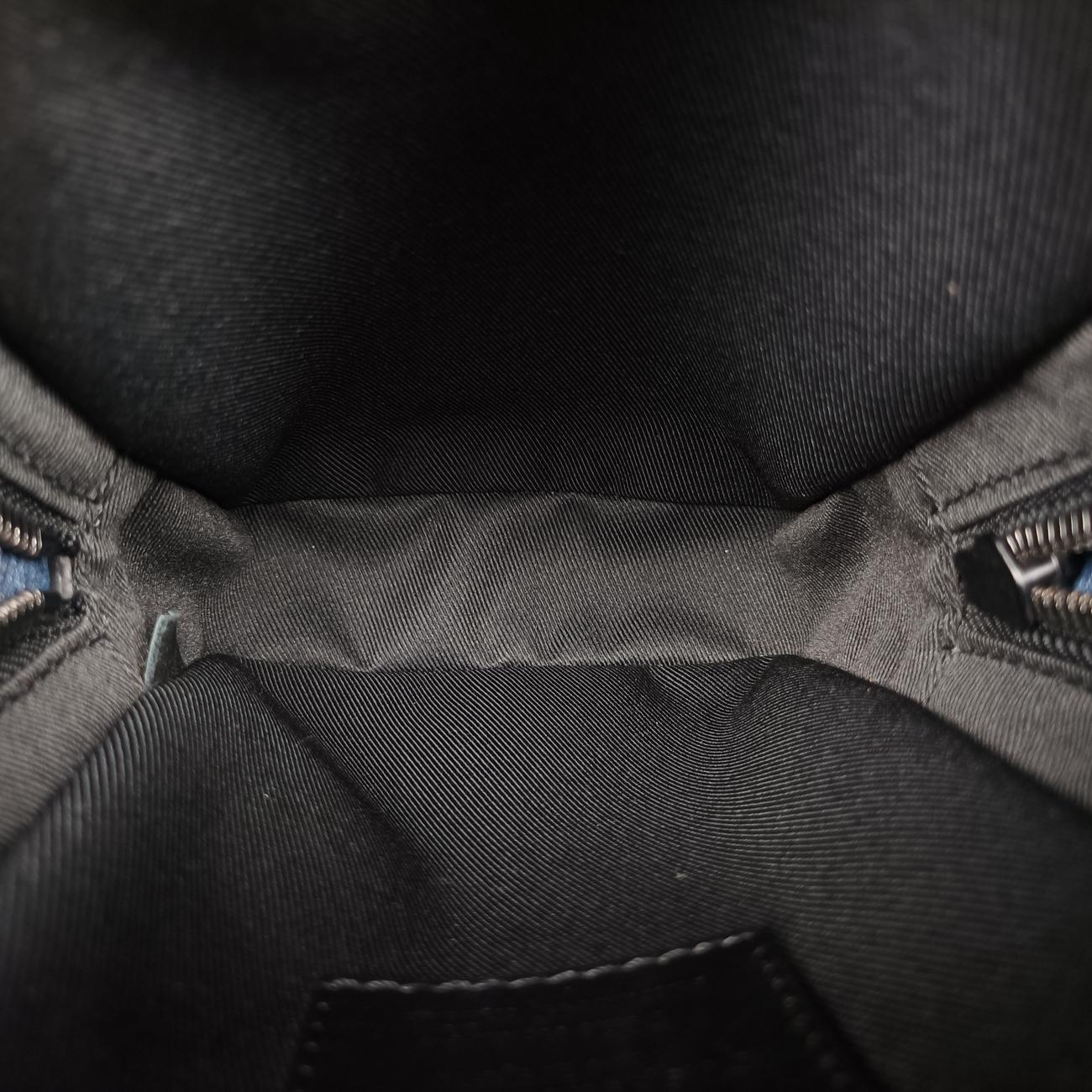 Vintage Louis Vuitton Danube Messenger black×multicolor Taiga M30332 shoulderbag | stylenewstar