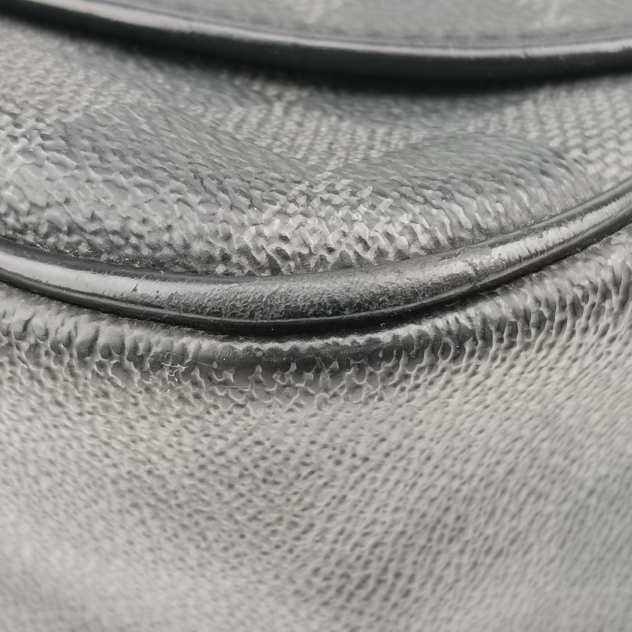 Pre-owned Louis Vuitton DANIEL MM Noir Damier Graphite N58029 shoulderbag | stylenewstar