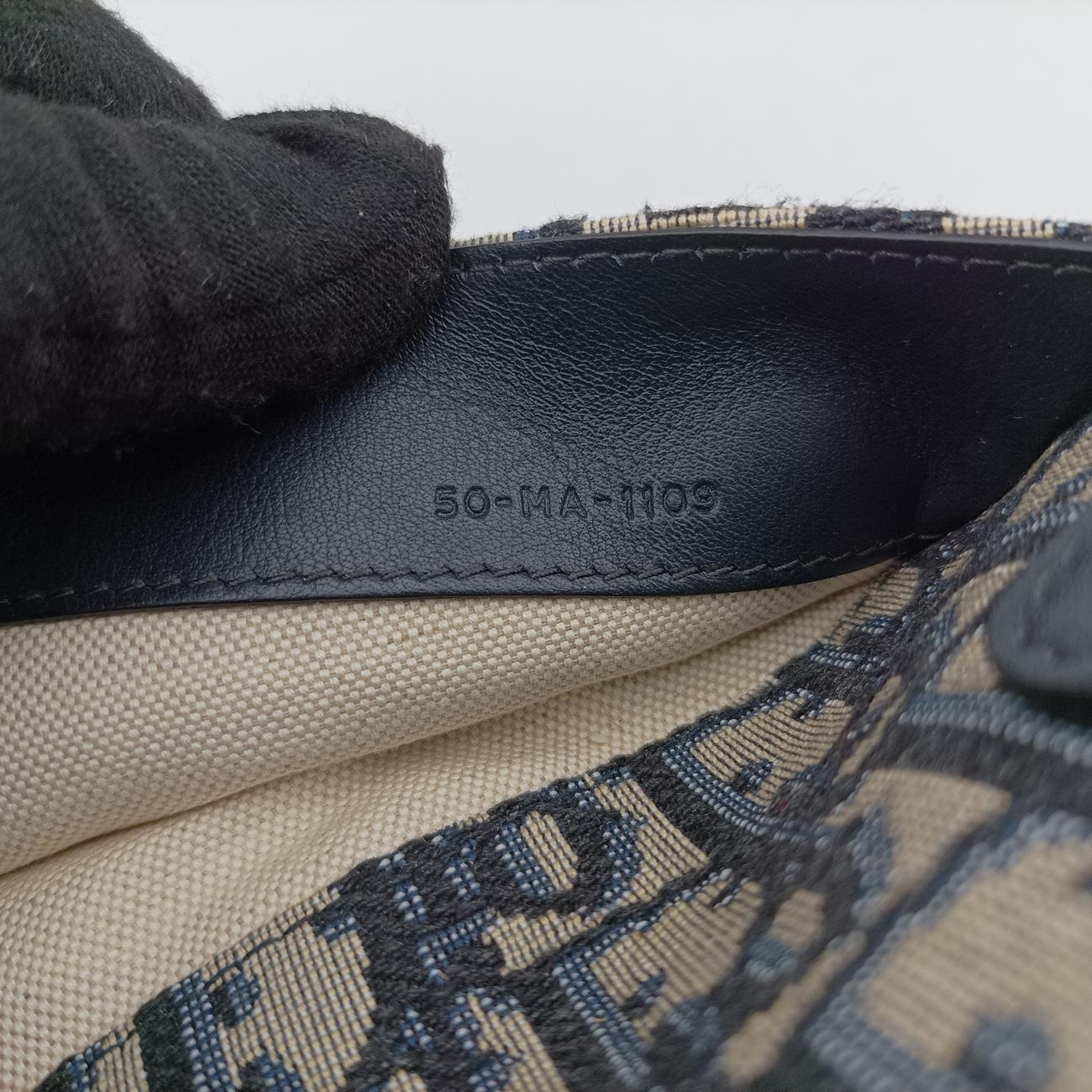 Vintage Christian Dior Saddle Navy×Grey Jacquard  bum bag/waist bag | stylenewstar