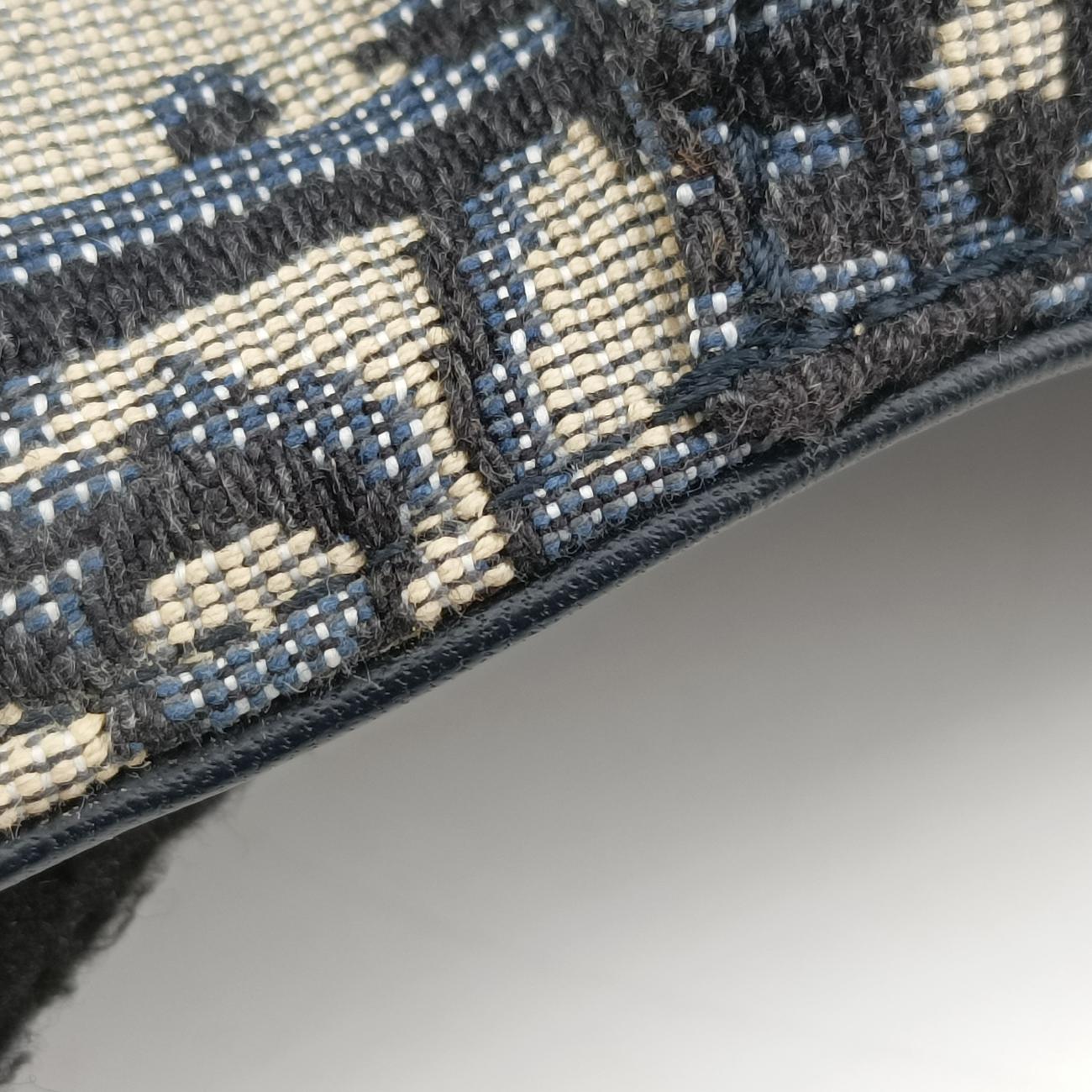 Vintage Christian Dior Saddle Navy×Grey Jacquard  bum bag/waist bag | stylenewstar