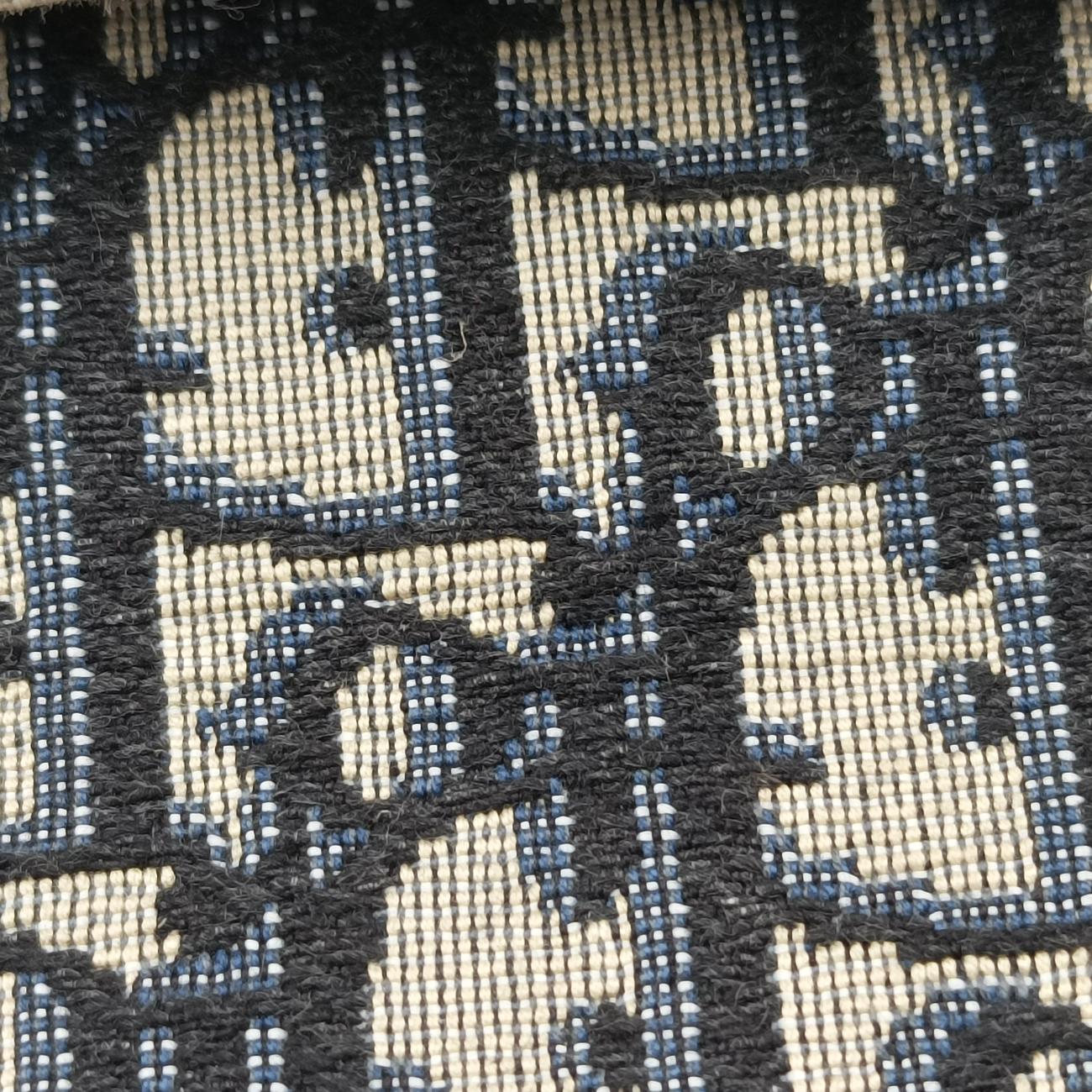 Vintage Christian Dior Saddle Navy×Grey Jacquard  bum bag/waist bag | stylenewstar