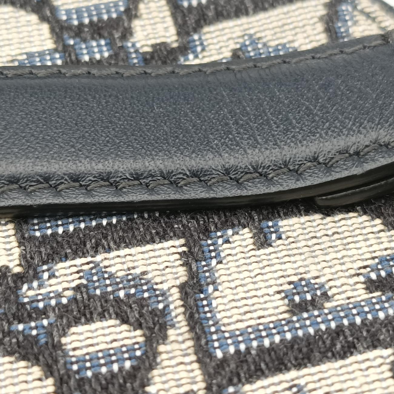 Vintage Christian Dior Saddle Navy×Grey Jacquard  bum bag/waist bag | stylenewstar