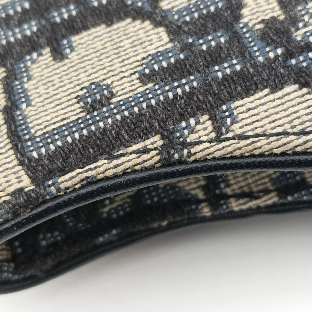 Vintage Christian Dior Saddle Navy×Grey Jacquard  bum bag/waist bag | stylenewstar