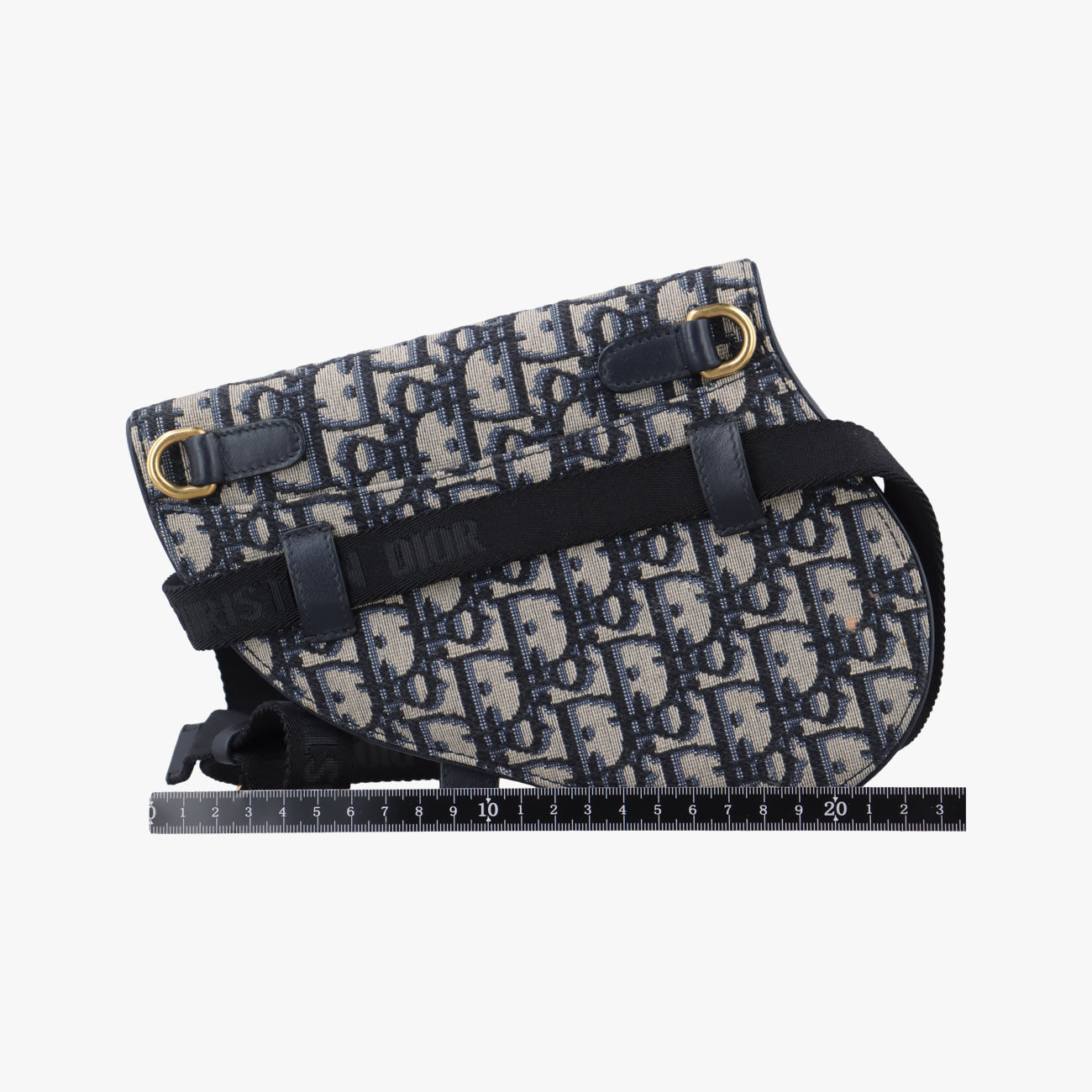 Vintage Christian Dior Saddle Navy×Grey Jacquard  bum bag/waist bag | stylenewstar