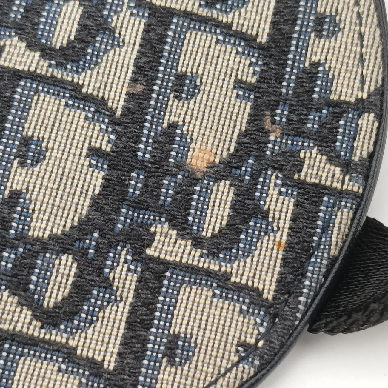 Vintage Christian Dior Saddle Navy×Grey Jacquard  bum bag/waist bag | stylenewstar