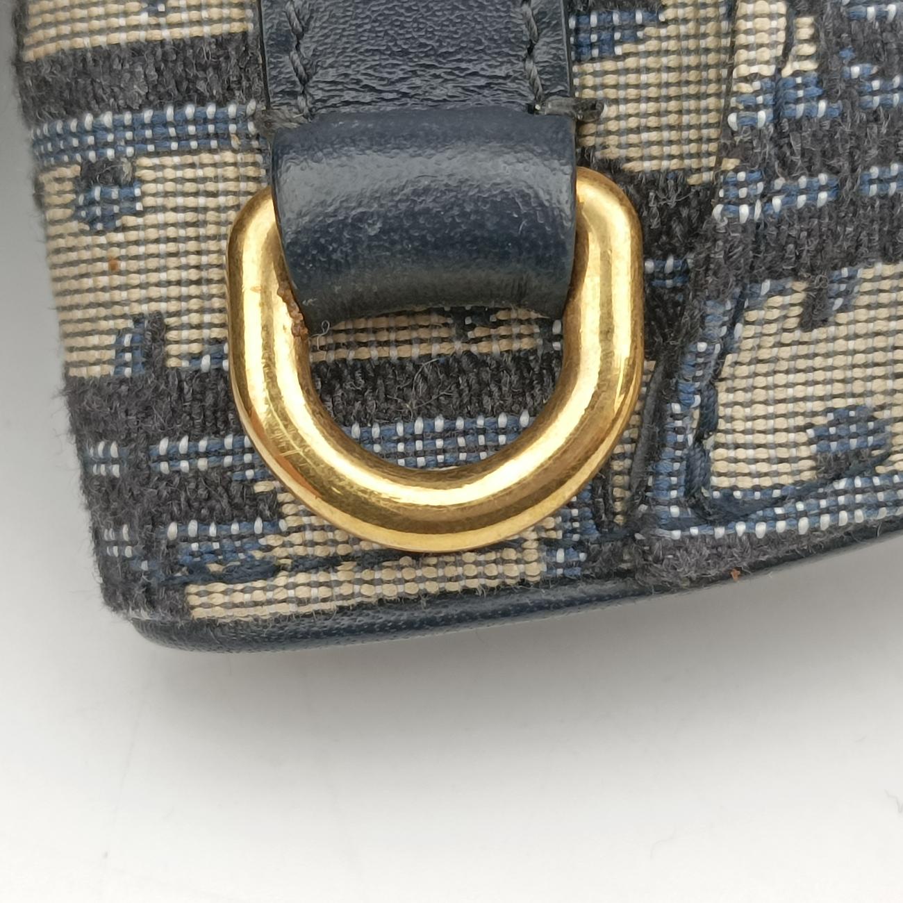Vintage Christian Dior Saddle Navy×Grey Jacquard  bum bag/waist bag | stylenewstar