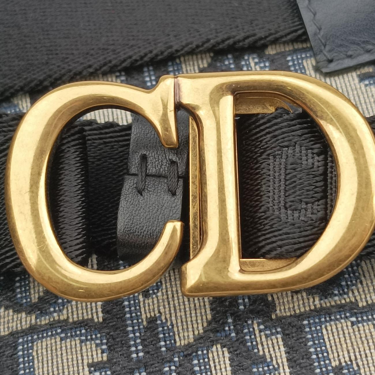 Vintage Christian Dior Saddle Navy×Grey Jacquard  bum bag/waist bag | stylenewstar