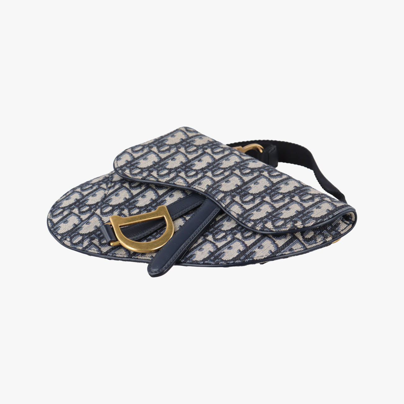 Vintage Christian Dior Saddle Navy×Grey Jacquard  bum bag/waist bag | stylenewstar