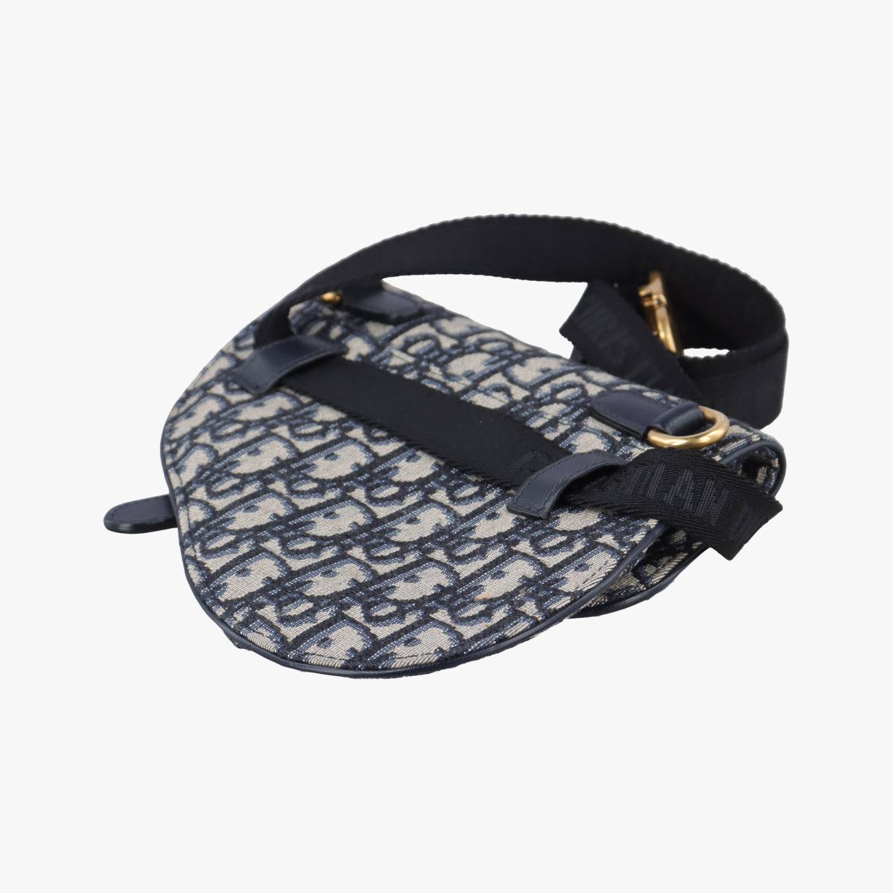 Vintage Christian Dior Saddle Navy×Grey Jacquard  bum bag/waist bag | stylenewstar