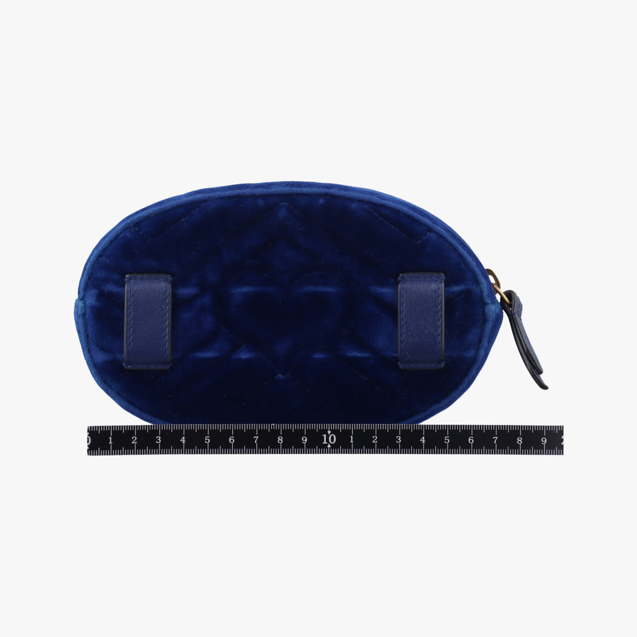 Pre-owned Gucci GG Marmont Blue velour 476434 bum bag/waist bag | stylenewstar