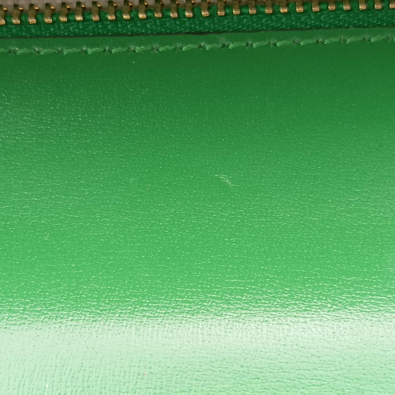 Pre-owned Gucci New Bamboo Green Leather 675797 shoulderbag | stylenewstar