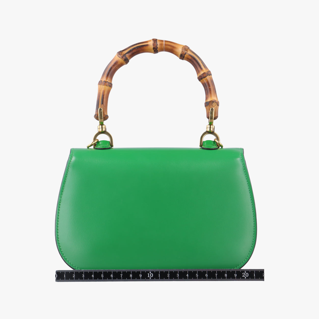 Vintage Gucci New Bamboo Green Leather 675797 shoulderbag | stylenewstar