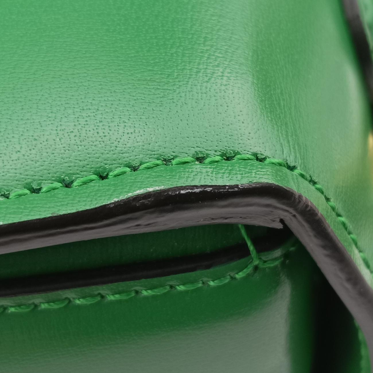 Vintage Gucci New Bamboo Green Leather 675797 shoulderbag | stylenewstar