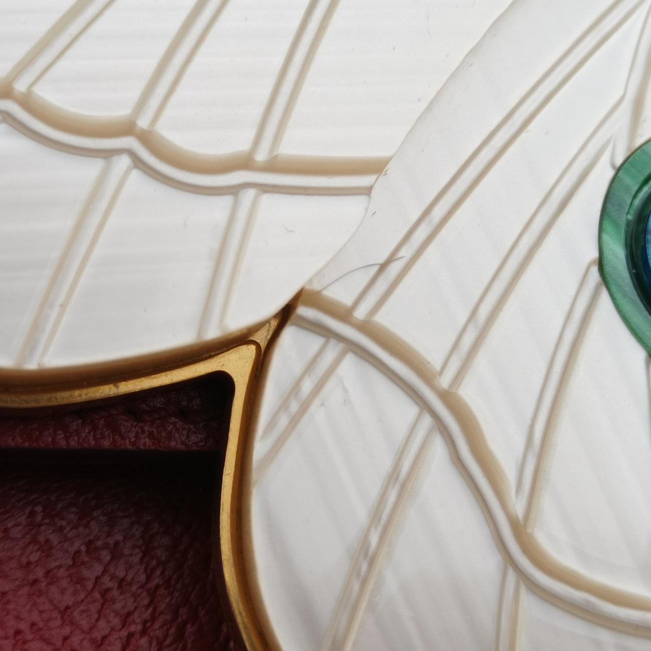 Pre-owned Gucci Bamboo Web butterfly Red×Multicolour Leather 488691 shoulderbag | stylenewstar